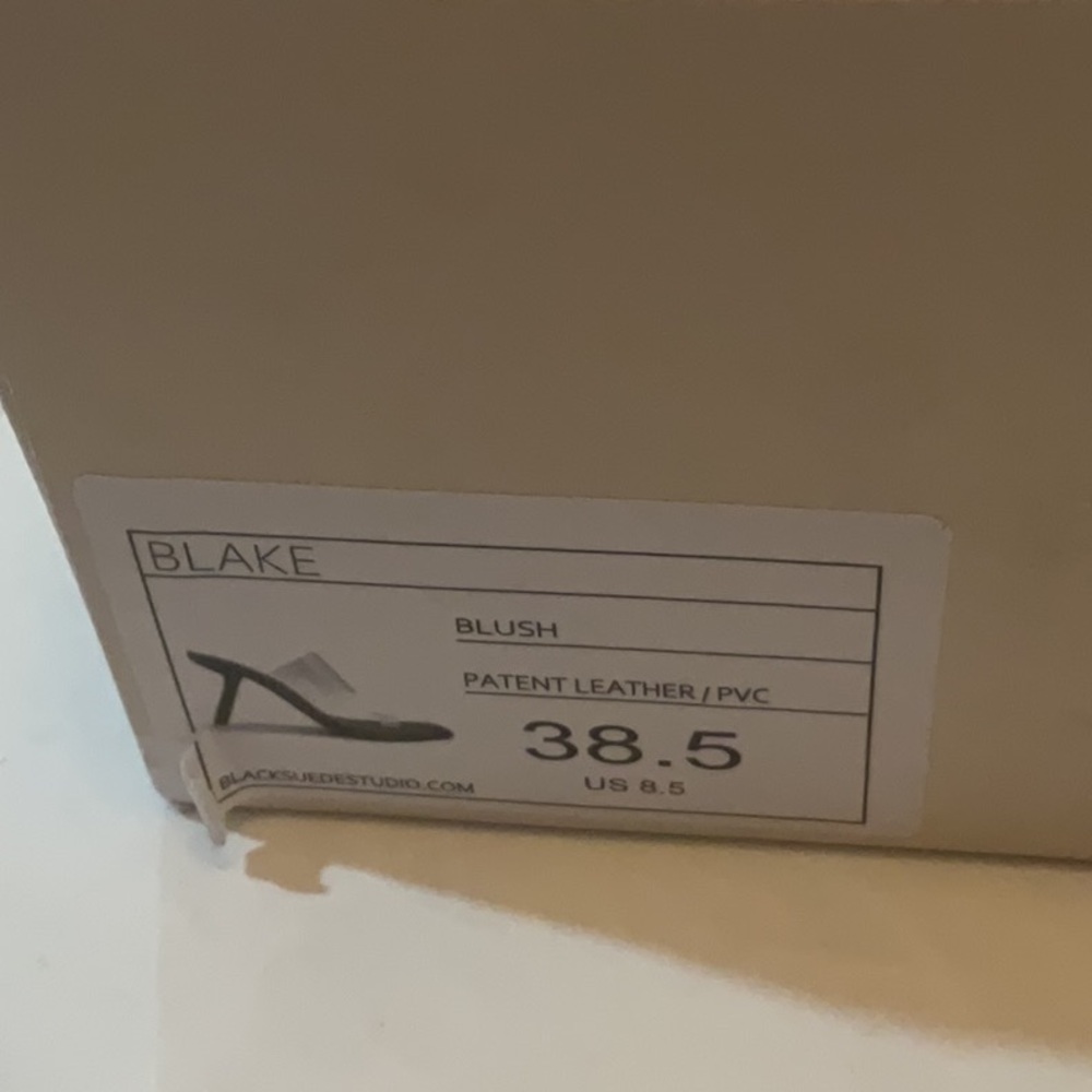 Black Suede Studio Bella High Heel Mule in Blush, Size: 8.5 - Picture 3 of 10